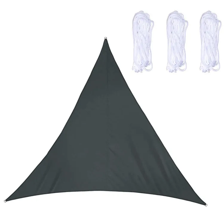 Triangle Outdoor Garden Sunshade Sail Waterproof Anti-UV Canopy, Size: 2.4m x 2.4m x 2.4m(Black)