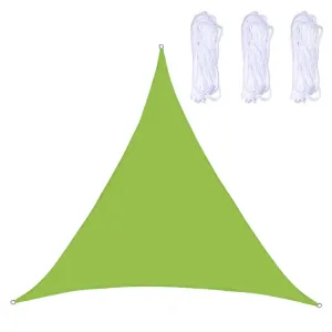 Triangle Outdoor Garden Sunshade Sail Waterproof Anti-UV Canopy, Size: 4.5m x 4.5m x 4.5m(Green)