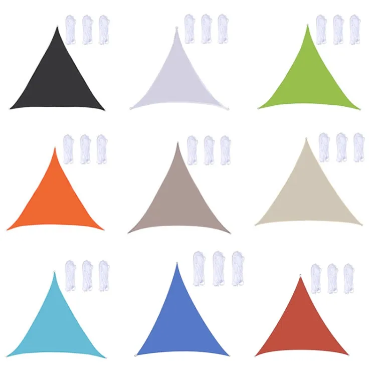 Triangle Outdoor Garden Sunshade Sail Waterproof Anti-UV Canopy, Size: 4m x 4m x 4m(Royal Blue)