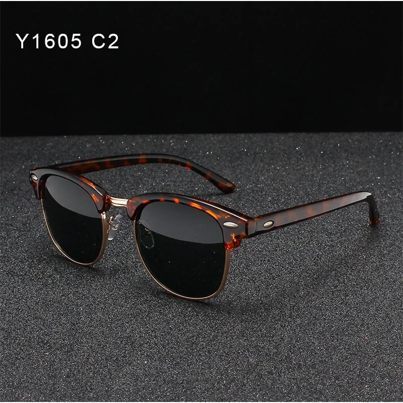 Women Retro Polarized Sunglasses Fashion Classic Round UV Protection Unisex Goggles