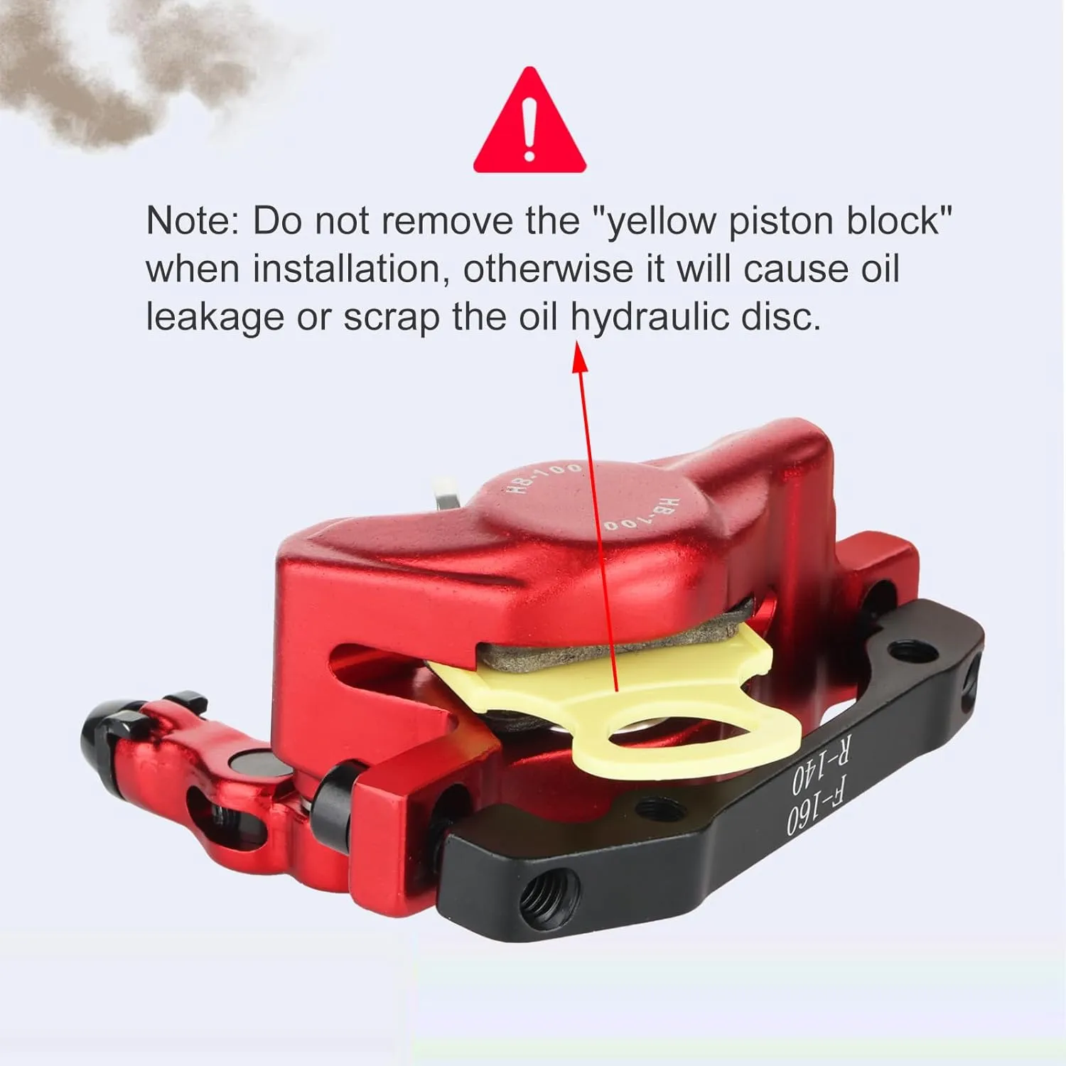 Zoom Hydraulic Disc Brake Calipers: HB-100 MTB Bike Disc Brakes Front & Rear Caliper Set for Mountain, Road Bicycle and E-Bike